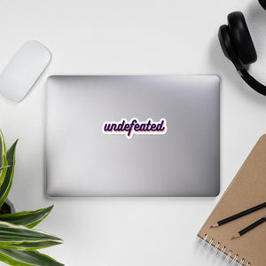 Undefeated Stickers